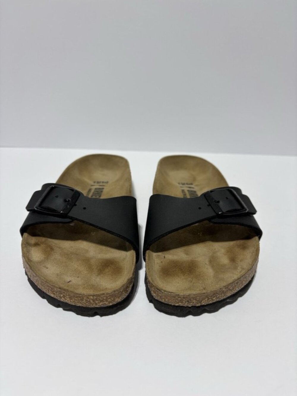 Birkenstock Women’s Madrid Black Slide Sandals, Size US 6 Narrow, EUR 37 - Picture 3 of 6